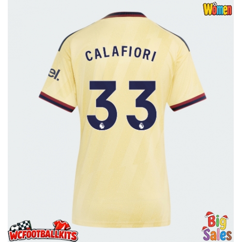 Arsenal Riccardo Calafiori #33 Replica Third Stadium Shirt for Women 2026-27 Short Sleeve